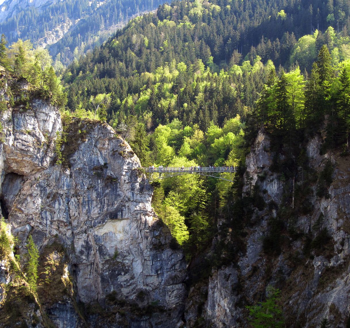 Marien Brücke from the hiking trail